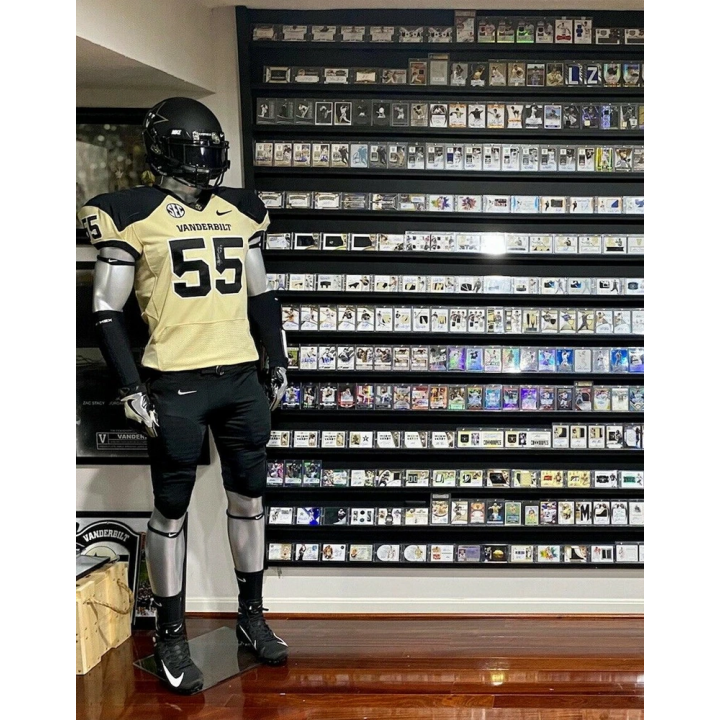 SFM52E-ST - 6 ft 4 in Athletic Matte Silver Egg head Male Mannequin