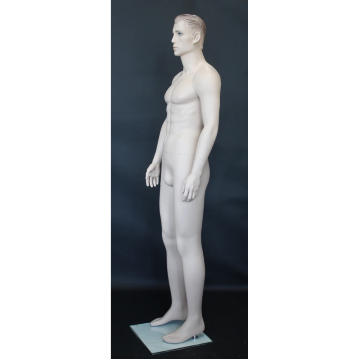 6 ft 1 in Face Makeup Skin tone colored Male Mannequin SFM51-FT