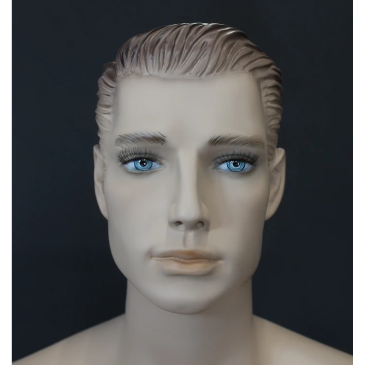 6 ft 1 in Face Makeup Skin tone colored Male Mannequin SFM51-FT