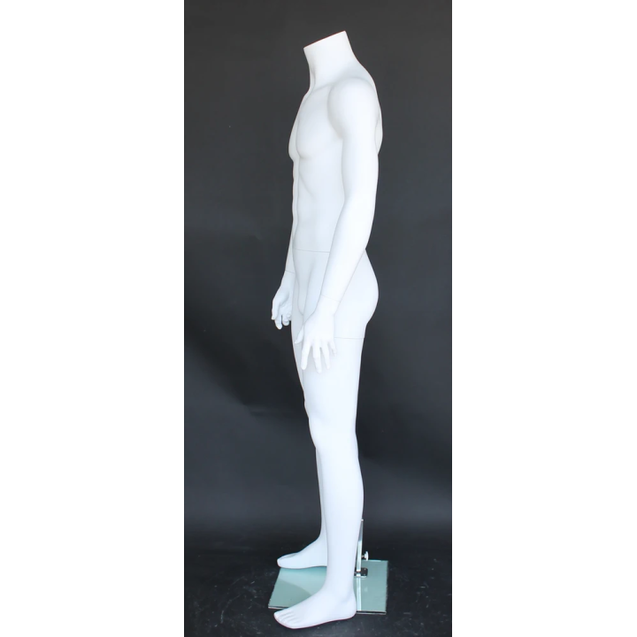 New Headless Full Body Male Mannequin Matte white STM001-WT