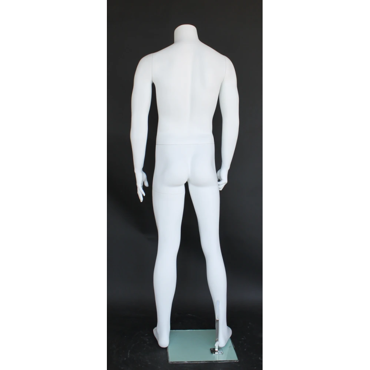 New Headless Full Body Male Mannequin Matte white STM001-WT
