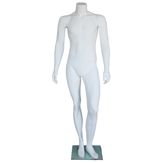 Headless Full Body Male Mannequin Matte white STM002-WT