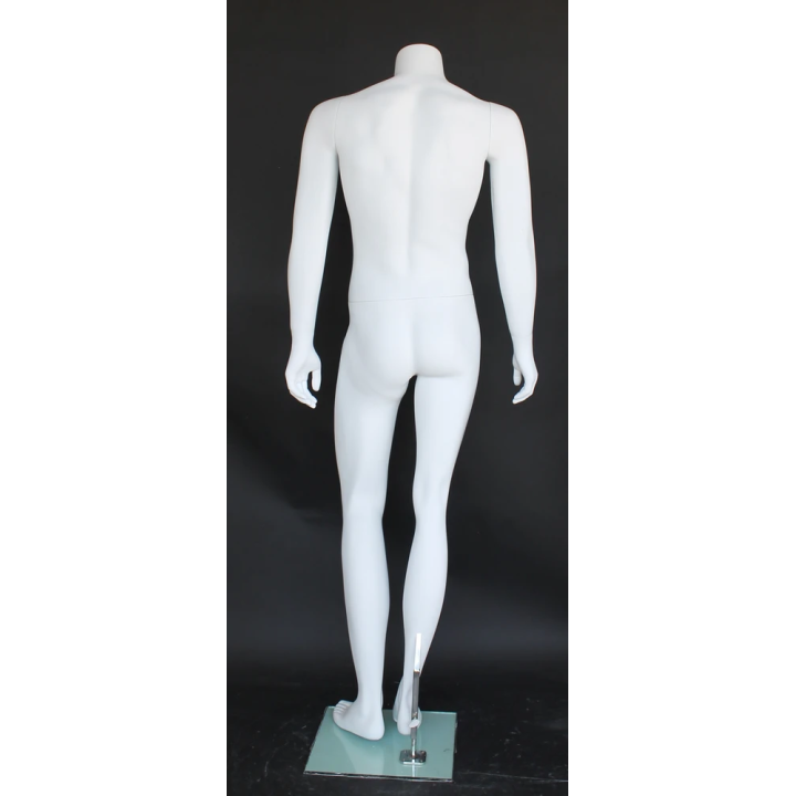 Headless Full Body Male Mannequin Matte white STM002-WT