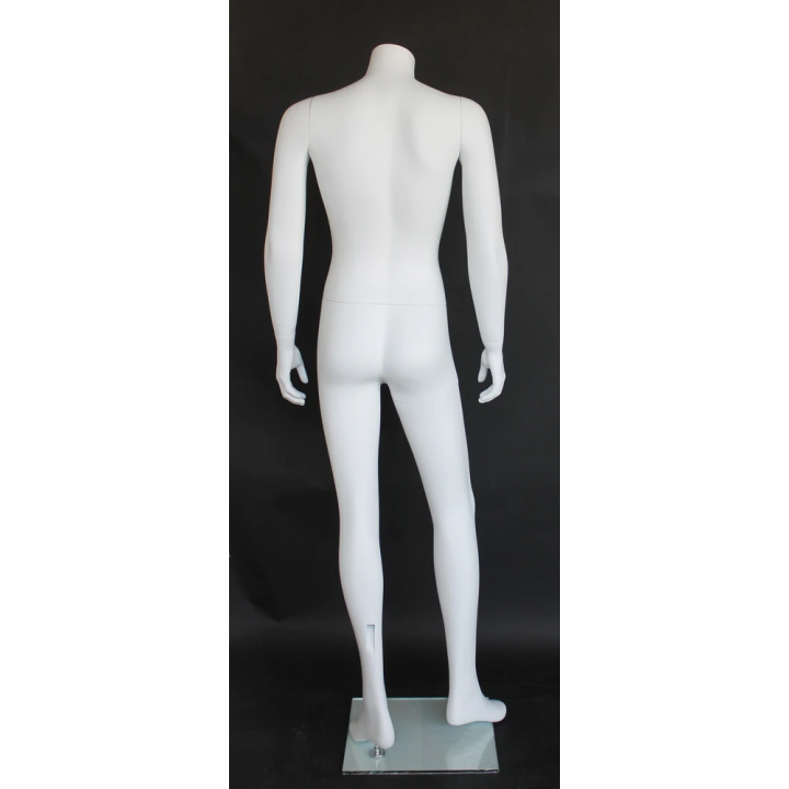 STM005-WT - New Headless Full Body Male Mannequin Matte white
