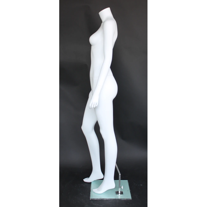 STW003-WT - Small size Headless Full Body Female Mannequin Matte White