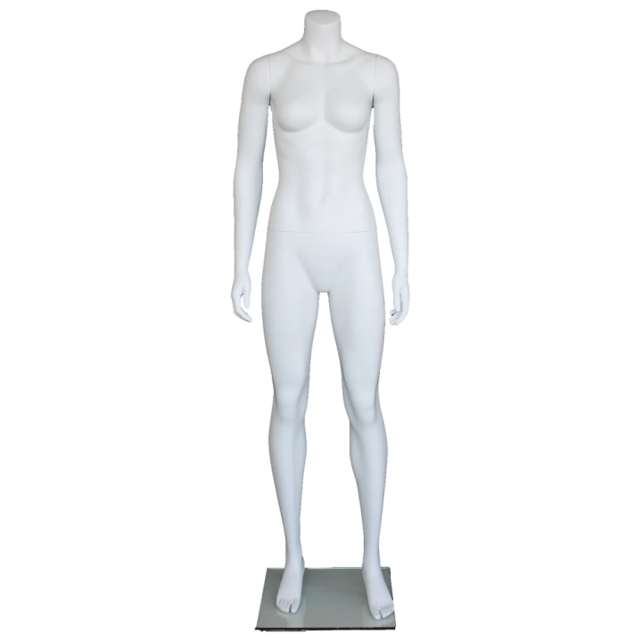 STW101-WT - Athletic Headless Full Body Female Mannequin Matte White