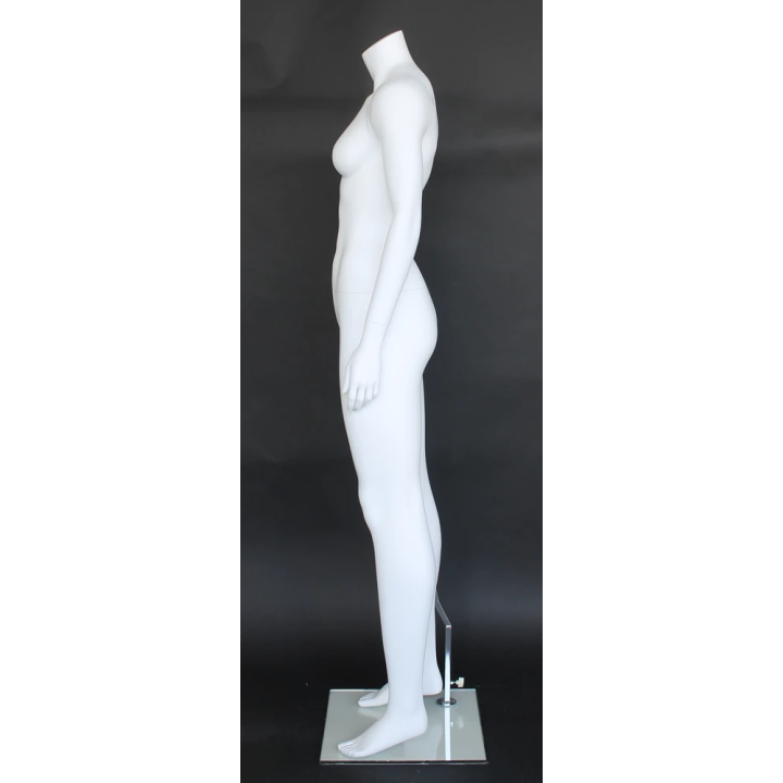 STW101-WT - Athletic Headless Full Body Female Mannequin Matte White