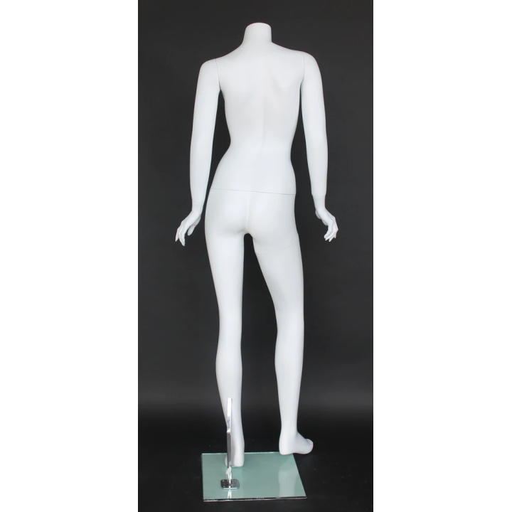STW103-WT - Fashionable Headless Full Body Female Mannequin Matte White