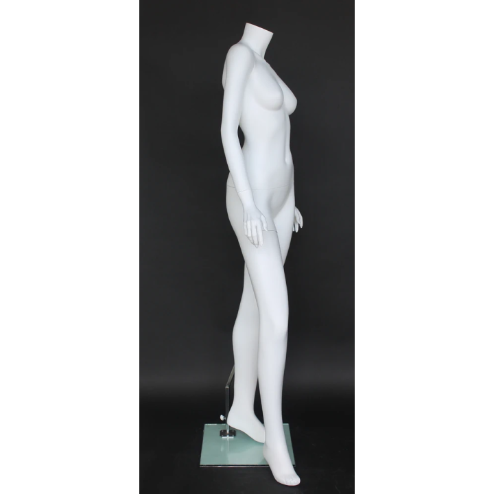STW103-WT - Fashionable Headless Full Body Female Mannequin Matte White