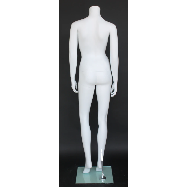 STW105-WT - 5 ft 4 in Headless Full Body Female Mannequin Matte White