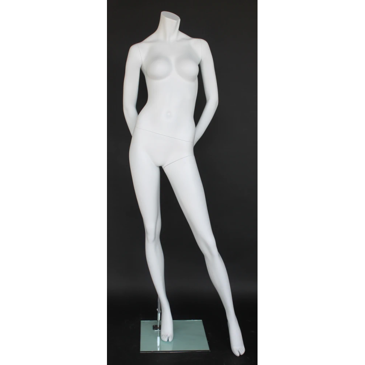 STW106-WT - 5 ft 8 in Headless Full Body Female Mannequin Matte white