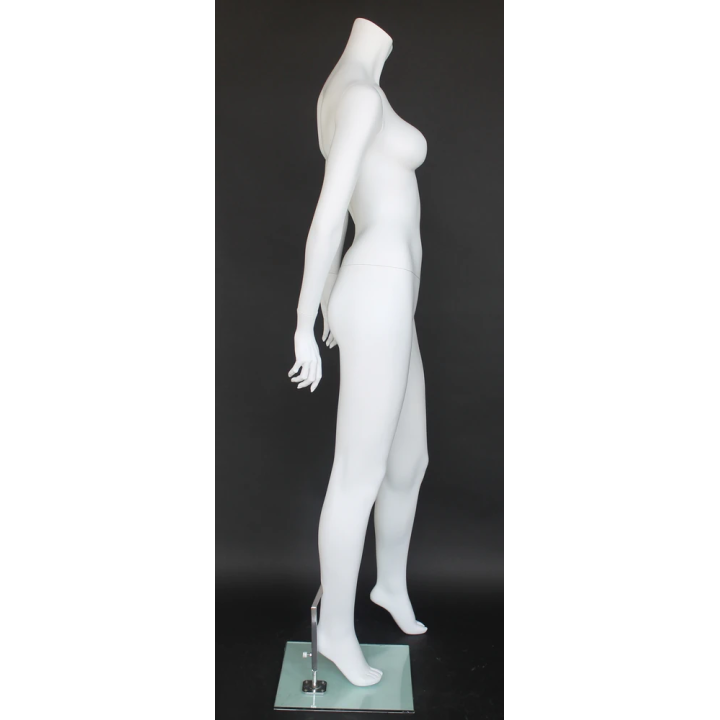 STW106-WT - 5 ft 8 in Headless Full Body Female Mannequin Matte white