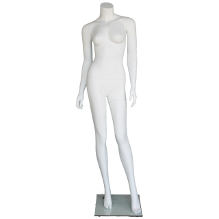 STW108-WT - 5 ft 5 in Headless Full Body Female Mannequin Matte White