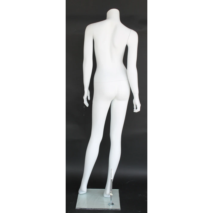 STW108-WT - 5 ft 5 in Headless Full Body Female Mannequin Matte White