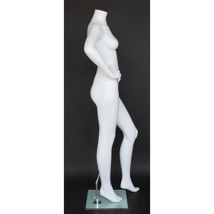 STW110-WT - New Matte White Headless Full Body Female Mannequin