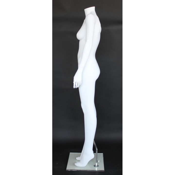 STW111-WT -Matte White Headless Full Body Female Mannequin