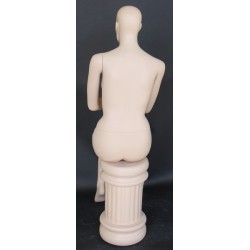 Glossy White Finish Egg Head Female Mannequin -SFW81E-GW