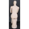 Glossy White Finish Egg Head Female Mannequin -SFW81E-GW