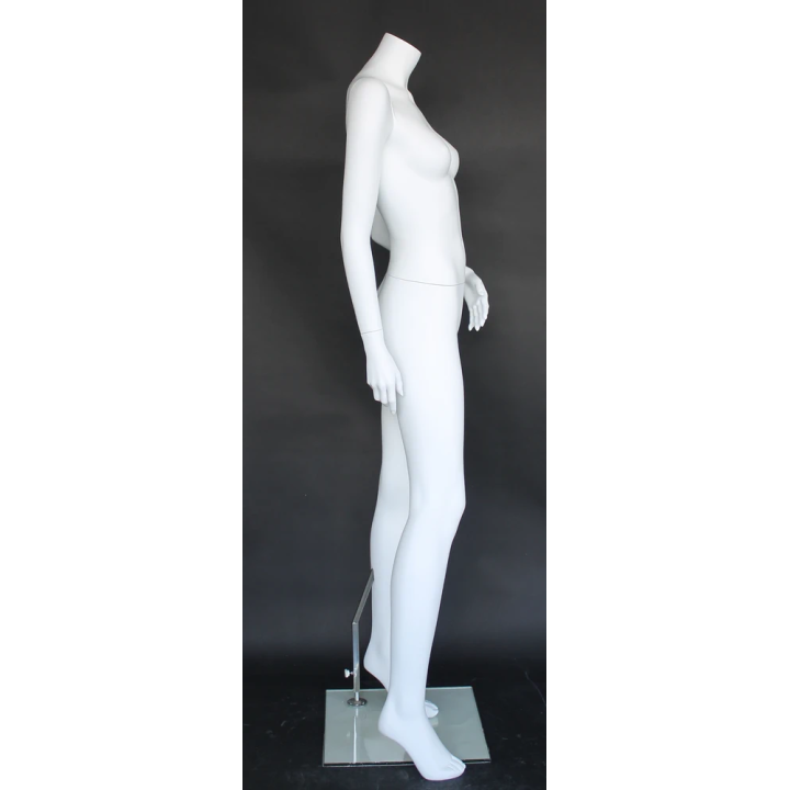 STW121-WT - Matte White Headless Full Body Female Mannequin